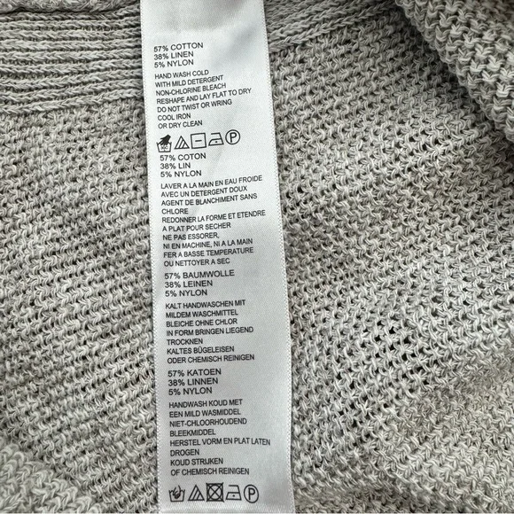 Tommy Bahama Halter Top Women’s Small Tan Crochet Knit Sleeveless Linen Blend - Picture 5 of 8